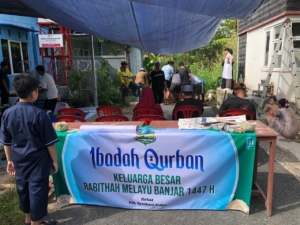 Rabithah Melayu Banjar Sembelih Hewan Qurban Bantuan Kapolri