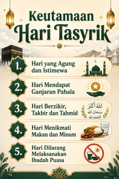 Keutamaan dan Amalan Hari Tasyrik