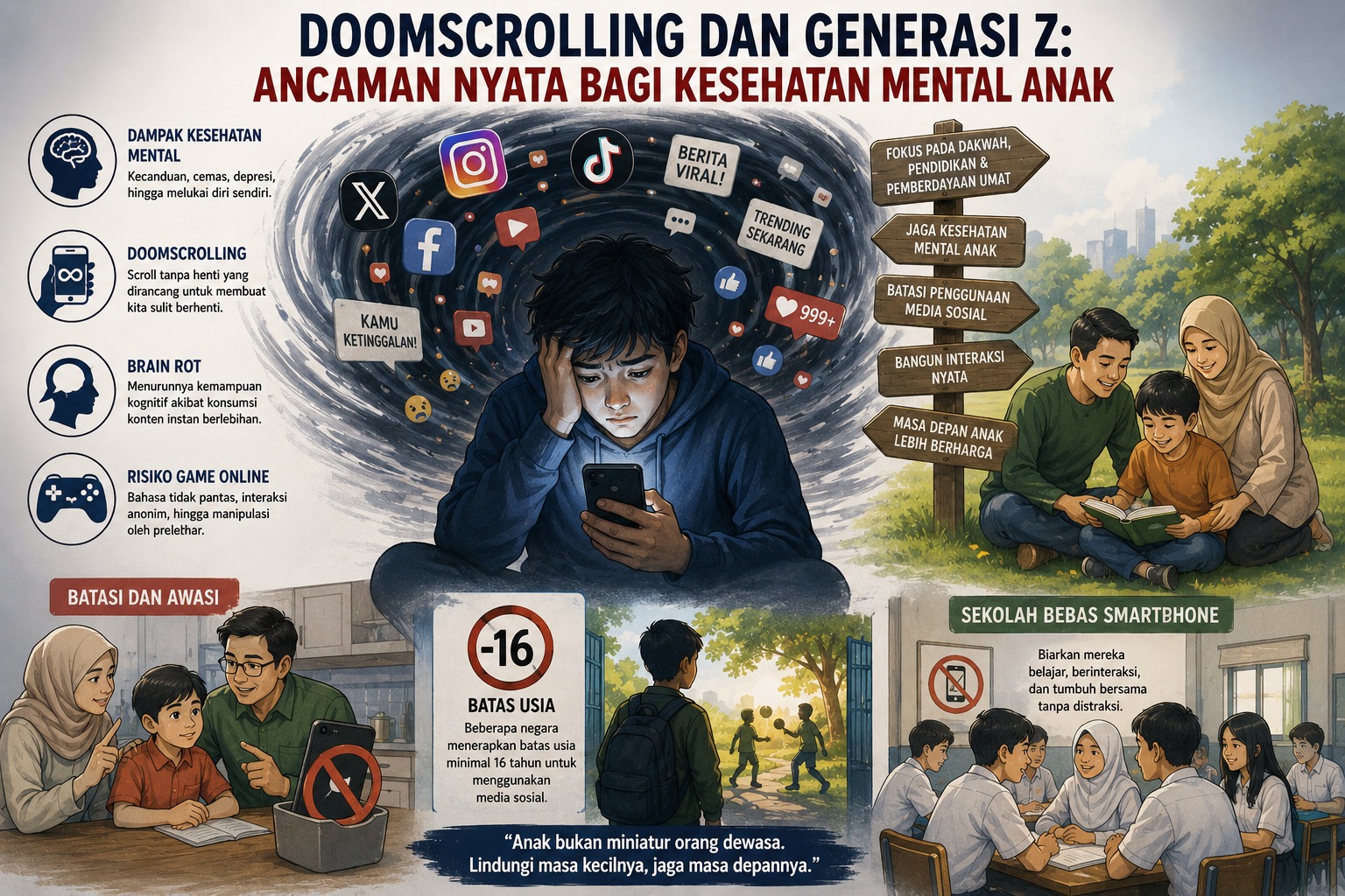 Doomscrolling dan Generasi Z: Ancaman Nyata bagi Kesehatan Mental Anak Indonesia
